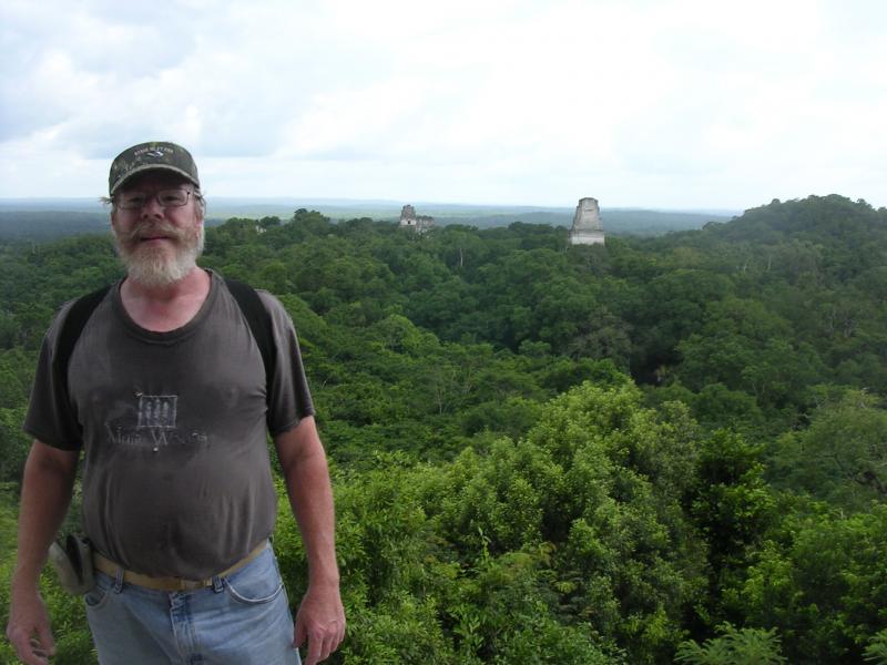 On top of temple 4 Tikal ,Guatemala