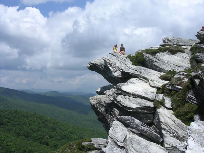 On top of Hawks bill Mtn    Linville Gorge  NC